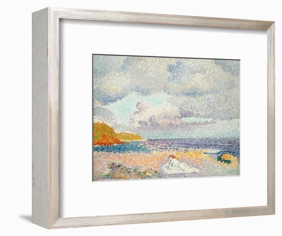 Vor dem Sturm (Die Badende). Avant l'Orage (La Baigneuse). 1907-1908-Henri Edmond Cross-Framed Giclee Print