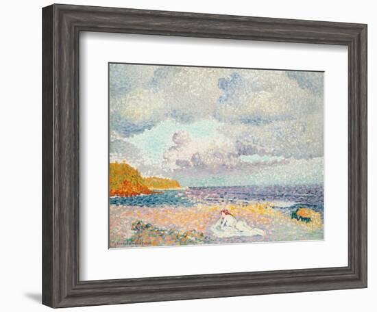 Vor dem Sturm (Die Badende). Avant l'Orage (La Baigneuse). 1907-1908-Henri Edmond Cross-Framed Giclee Print