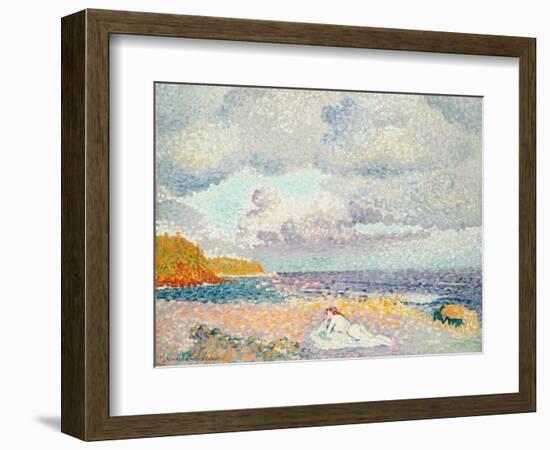 Vor dem Sturm (Die Badende). Avant l'Orage (La Baigneuse). 1907-1908-Henri Edmond Cross-Framed Giclee Print