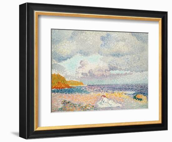 Vor dem Sturm (Die Badende). Avant l'Orage (La Baigneuse). 1907-1908-Henri Edmond Cross-Framed Giclee Print