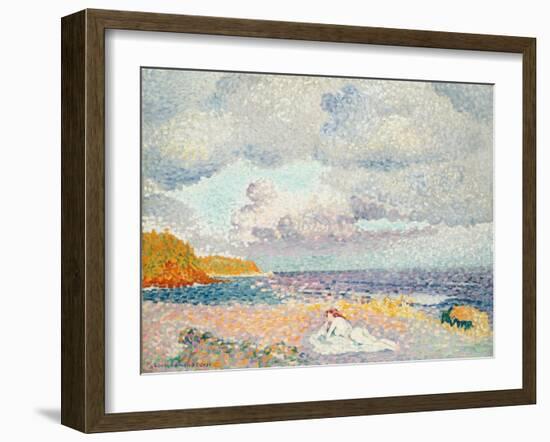 Vor dem Sturm (Die Badende). Avant l'Orage (La Baigneuse). 1907-1908-Henri Edmond Cross-Framed Giclee Print