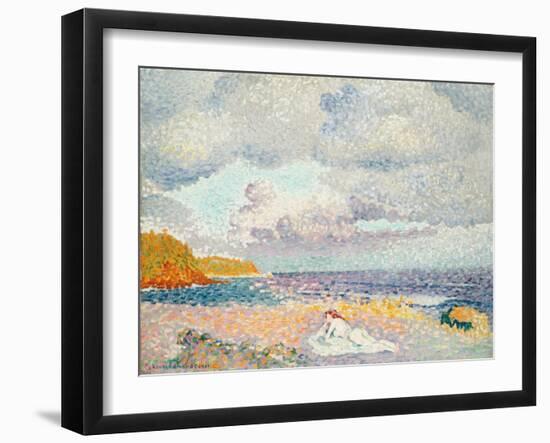 Vor dem Sturm (Die Badende). Avant l'Orage (La Baigneuse). 1907-1908-Henri Edmond Cross-Framed Giclee Print