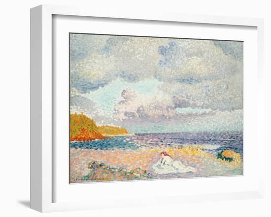 Vor dem Sturm (Die Badende). Avant l'Orage (La Baigneuse). 1907-1908-Henri Edmond Cross-Framed Giclee Print