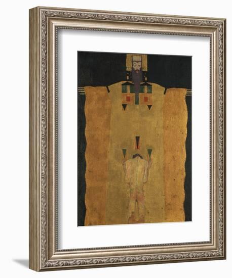 Vor Gottvater Knieender Jungling, 1908-Egon Schiele-Framed Giclee Print