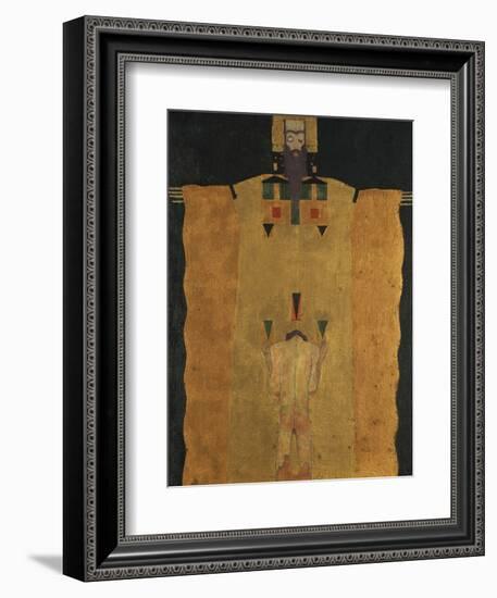 Vor Gottvater Knieender Jungling, 1908-Egon Schiele-Framed Giclee Print