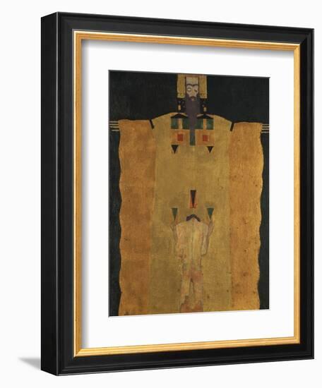 Vor Gottvater Knieender Jungling, 1908-Egon Schiele-Framed Giclee Print