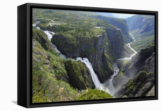 Voringfoss Waterfall, Near Eidfjord, Hordaland, Norway, Scandinavia, Europe-Gary Cook-Framed Premier Image Canvas