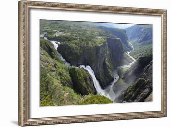 Voringfoss Waterfall, Near Eidfjord, Hordaland, Norway, Scandinavia, Europe-Gary Cook-Framed Photographic Print