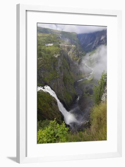 Voringfoss Waterfall, Near Eidfjord, Hordaland, Norway, Scandinavia, Europe-Gary Cook-Framed Photographic Print