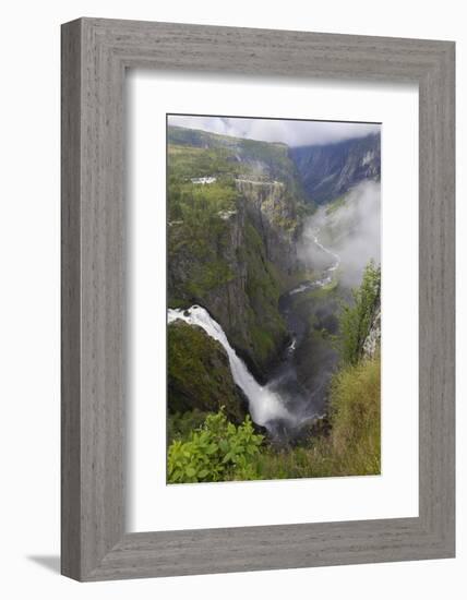 Voringfoss Waterfall, Near Eidfjord, Hordaland, Norway, Scandinavia, Europe-Gary Cook-Framed Photographic Print