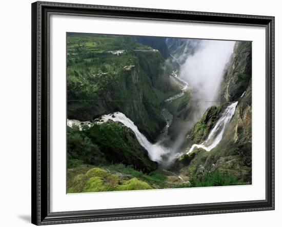 Voringsfossen Waterfall, Hardanger Region, Norway, Scandinavia-Gavin Hellier-Framed Photographic Print