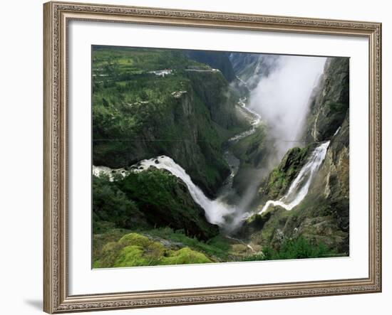 Voringsfossen Waterfall, Hardanger Region, Norway, Scandinavia-Gavin Hellier-Framed Photographic Print