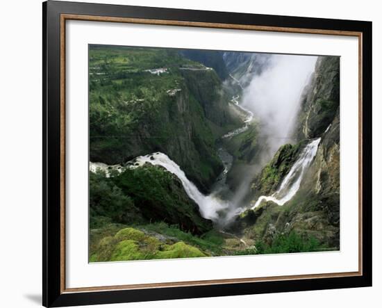 Voringsfossen Waterfall, Hardanger Region, Norway, Scandinavia-Gavin Hellier-Framed Photographic Print