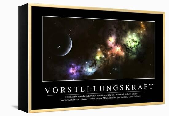 Vorstellungskraft: Motivationsposter Mit Inspirierendem Zitat-null-Framed Premier Image Canvas