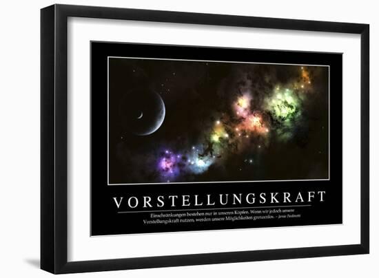 Vorstellungskraft: Motivationsposter Mit Inspirierendem Zitat-null-Framed Photographic Print