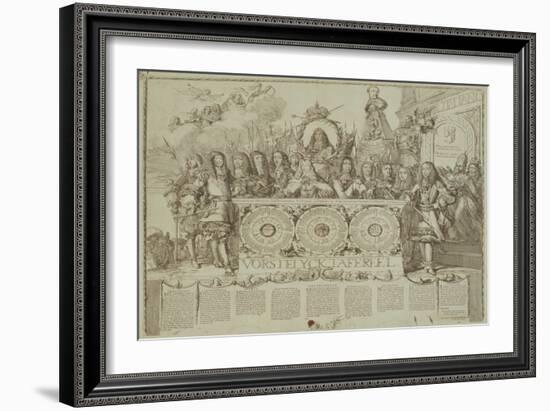 Vorstelyck Tafereel, C.1676 (Engraving)-Romeyn De Hooghe-Framed Giclee Print