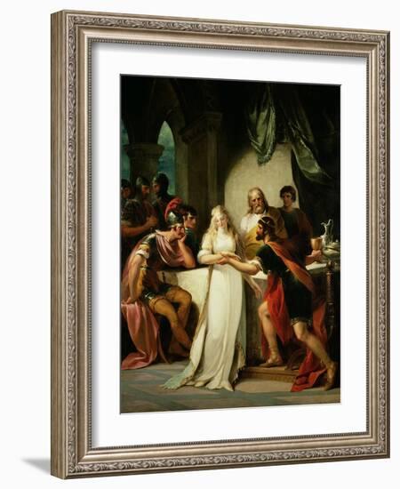 Vortigern and Rowena, 1793-William Hamilton-Framed Giclee Print