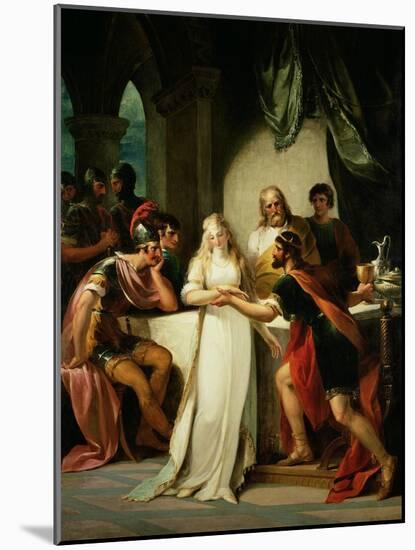 Vortigern and Rowena, 1793-William Hamilton-Mounted Giclee Print