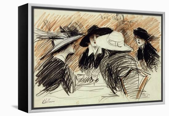 Vos Chapeux: Ladies at the Ritz, New York, 1913-Paul Cesar Helleu-Framed Premier Image Canvas