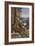 Vosges, France - View of a Lumberjack Carrying Wood, View of the Garardmer Valley, c.1920-Lantern Press-Framed Art Print