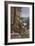 Vosges, France - View of a Lumberjack Carrying Wood, View of the Garardmer Valley, c.1920-Lantern Press-Framed Art Print