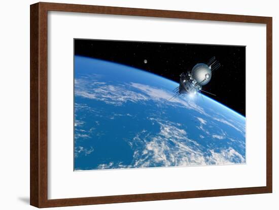 Vostok 1 Orbiting the Earth, 1961-Detlev Van Ravenswaay-Framed Photographic Print