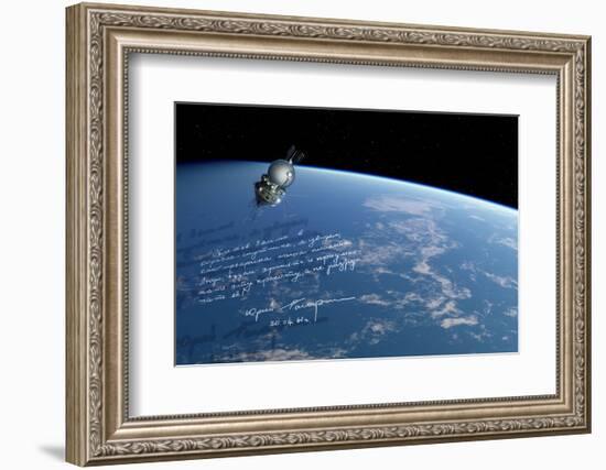 Vostok 1 Spacecraft In Orbit, Artwork-Detlev Van Ravenswaay-Framed Photographic Print