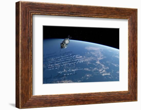 Vostok 1 Spacecraft In Orbit, Artwork-Detlev Van Ravenswaay-Framed Photographic Print