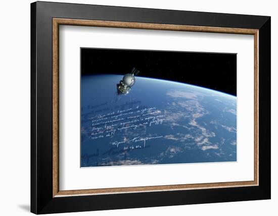 Vostok 1 Spacecraft In Orbit, Artwork-Detlev Van Ravenswaay-Framed Photographic Print