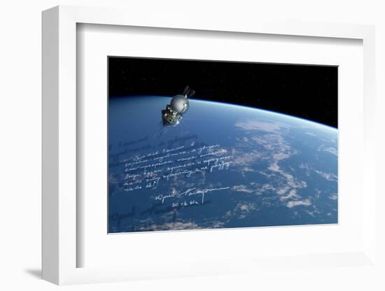 Vostok 1 Spacecraft In Orbit, Artwork-Detlev Van Ravenswaay-Framed Photographic Print