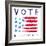 Vote - Be the Change-Elizabeth Tyndall-Framed Art Print