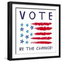 Vote - Be the Change-Elizabeth Tyndall-Framed Art Print