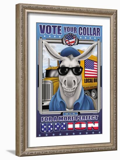 Vote Your Collar for a More Perfect Union-Richard Kelly-Framed Art Print