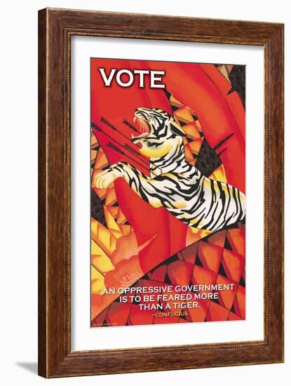 Vote-Wilbur Pierce-Framed Art Print