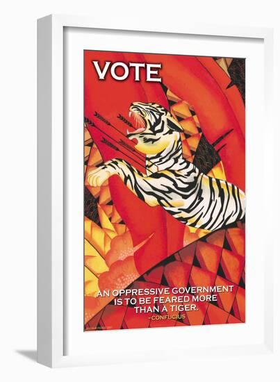 Vote-Wilbur Pierce-Framed Art Print