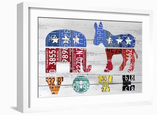 Vote-Design Turnpike-Framed Giclee Print
