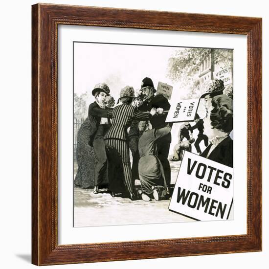 Votes for Women-English School-Framed Giclee Print