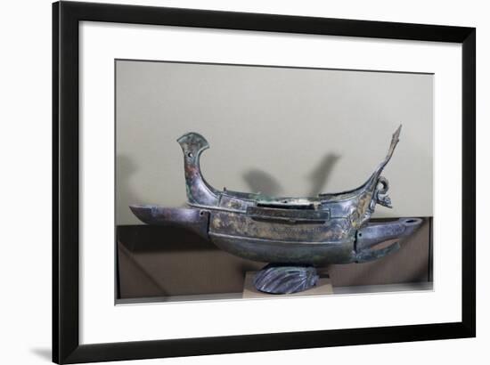 Votive Ship in Bronze Transformed into Lamp, 232 Ad-null-Framed Giclee Print