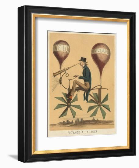 Voyage a la Lune-Vintage Reproduction-Framed Art Print