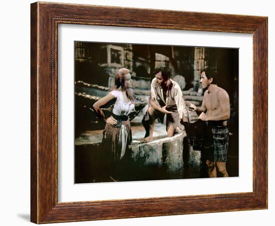 Voyage au centre by la terre JOURNEY TO THE CENTER OF THE EARTH by HenryLevin with Arlene Dahl, Pat-null-Framed Photo