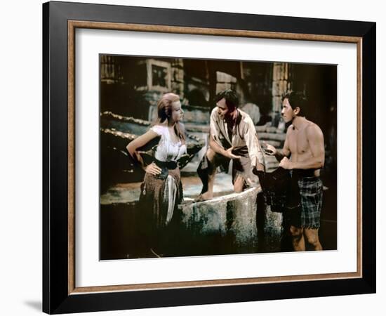 Voyage au centre by la terre JOURNEY TO THE CENTER OF THE EARTH by HenryLevin with Arlene Dahl, Pat-null-Framed Photo