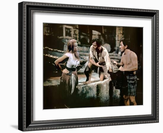 Voyage au centre by la terre JOURNEY TO THE CENTER OF THE EARTH by HenryLevin with Arlene Dahl, Pat-null-Framed Photo