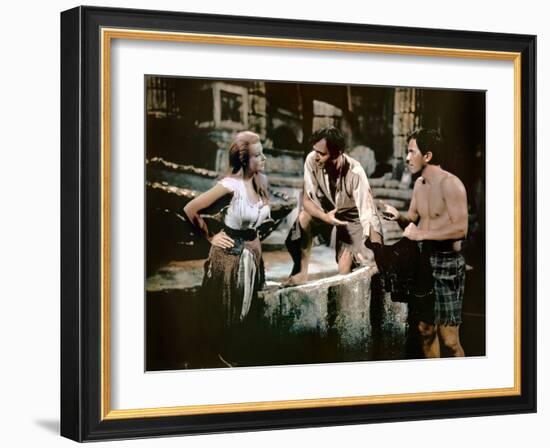 Voyage au centre by la terre JOURNEY TO THE CENTER OF THE EARTH by HenryLevin with Arlene Dahl, Pat-null-Framed Photo