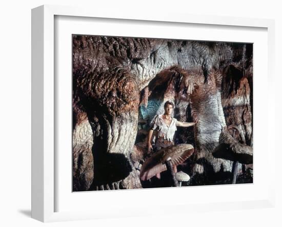 Voyage au centre by la terre JOURNEY TO THE CENTER OF THE EARTH by HenryLevin with Pat Boone, 1959 -null-Framed Photo