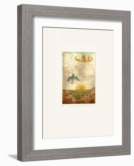 Voyage Au Delà De La Terre II-René Carcan-Framed Limited Edition