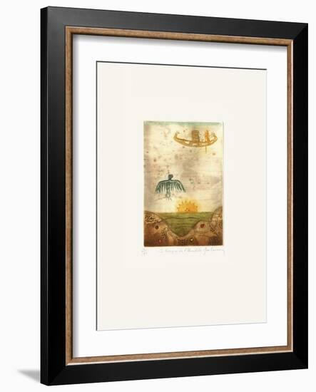 Voyage Au Delà De La Terre II-René Carcan-Framed Limited Edition