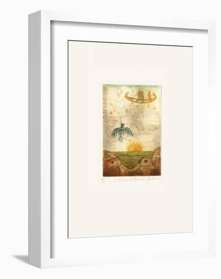 Voyage Au Delà De La Terre II-René Carcan-Framed Limited Edition