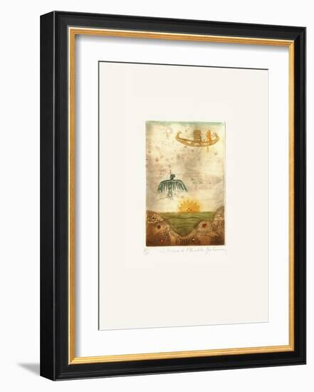 Voyage Au Delà De La Terre II-René Carcan-Framed Limited Edition