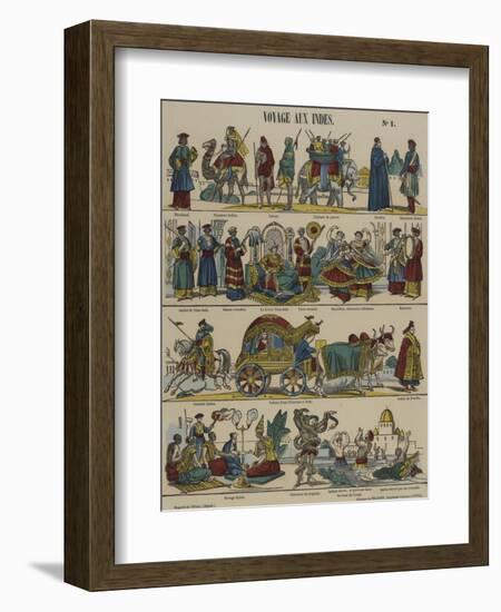 Voyage aux Indes-null-Framed Giclee Print