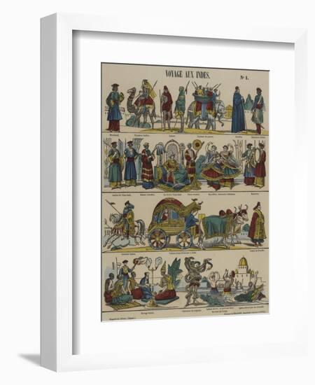 Voyage aux Indes-null-Framed Giclee Print